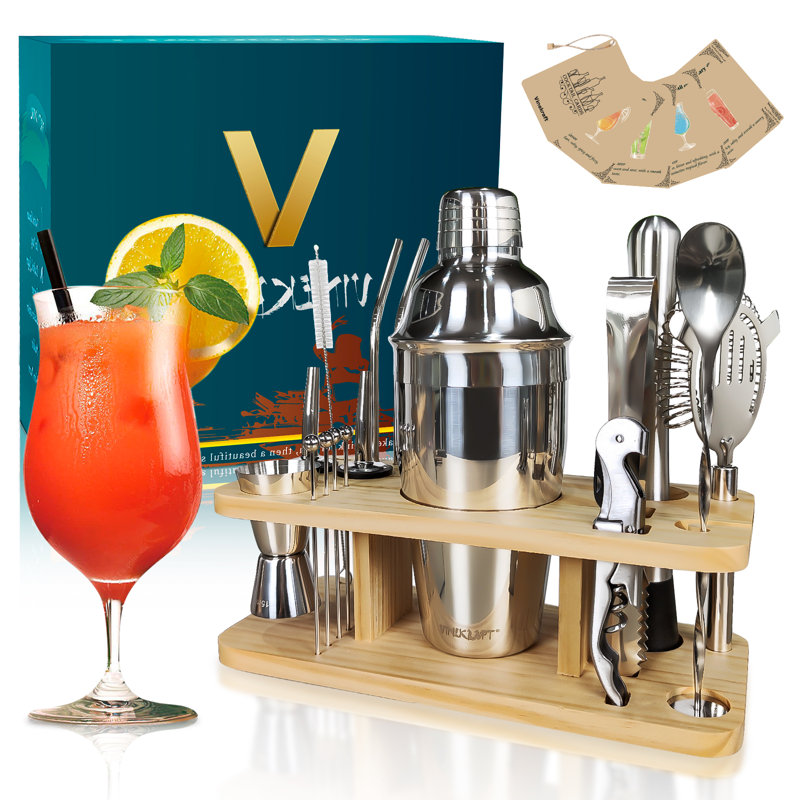 17pcs Boston Professional Cocktail Shaker Set