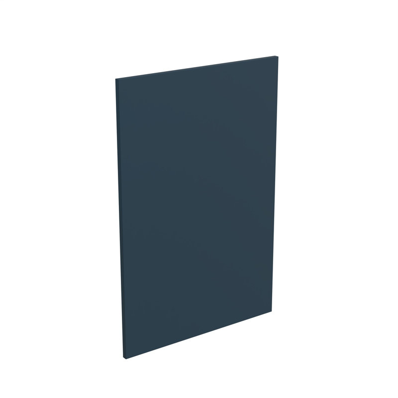 KitchenKit Flatpack Slab Matt Panel Base End, Indigo Blue