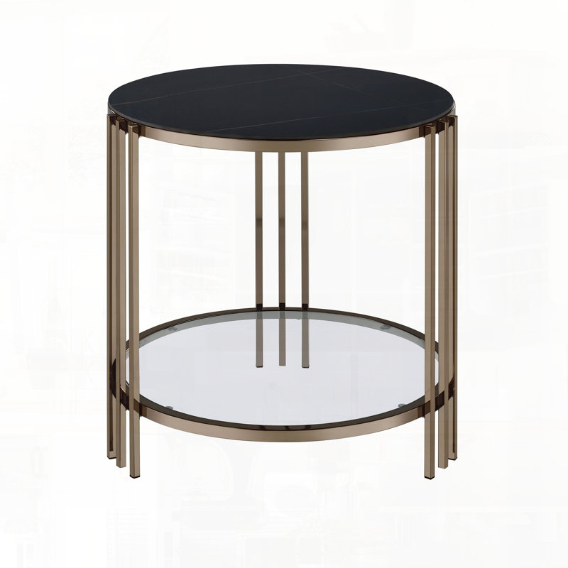 Table de bout en pierre frittée