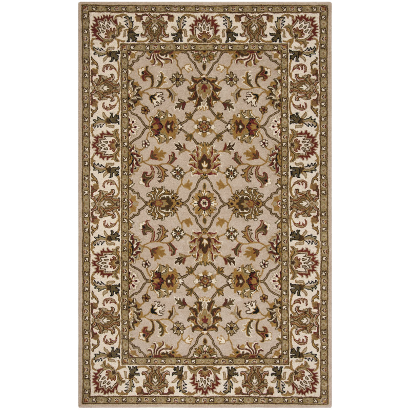 Gorham Hand Tufted Wool Oriental Rug, Rectangle 5' x 8'
