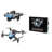 Remote Control Drone with Three Cameras Obstacle Avoidance Brushless Motor Kids Adults Beginner Foldable 2.4GHz RC GPS Quadcopter Toy