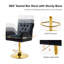Tabouret de bar pivotant à hauteur réglable Rhett-282007266