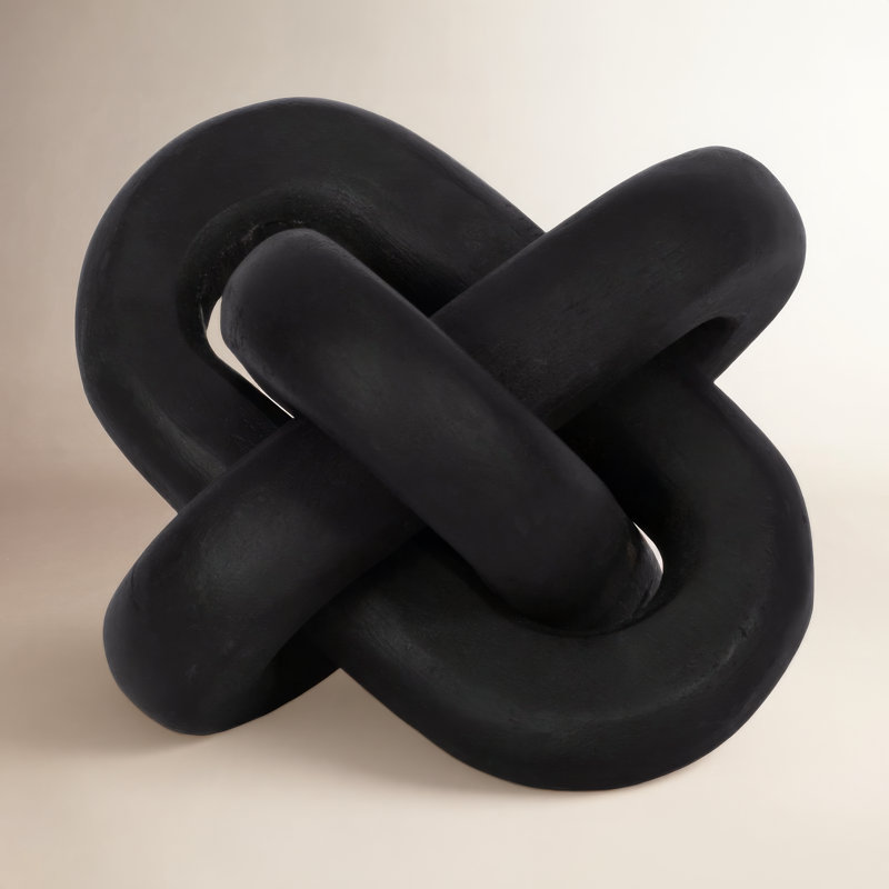 Figurine Medich, H 6 po x l 6 po x P 6 po, Noir
