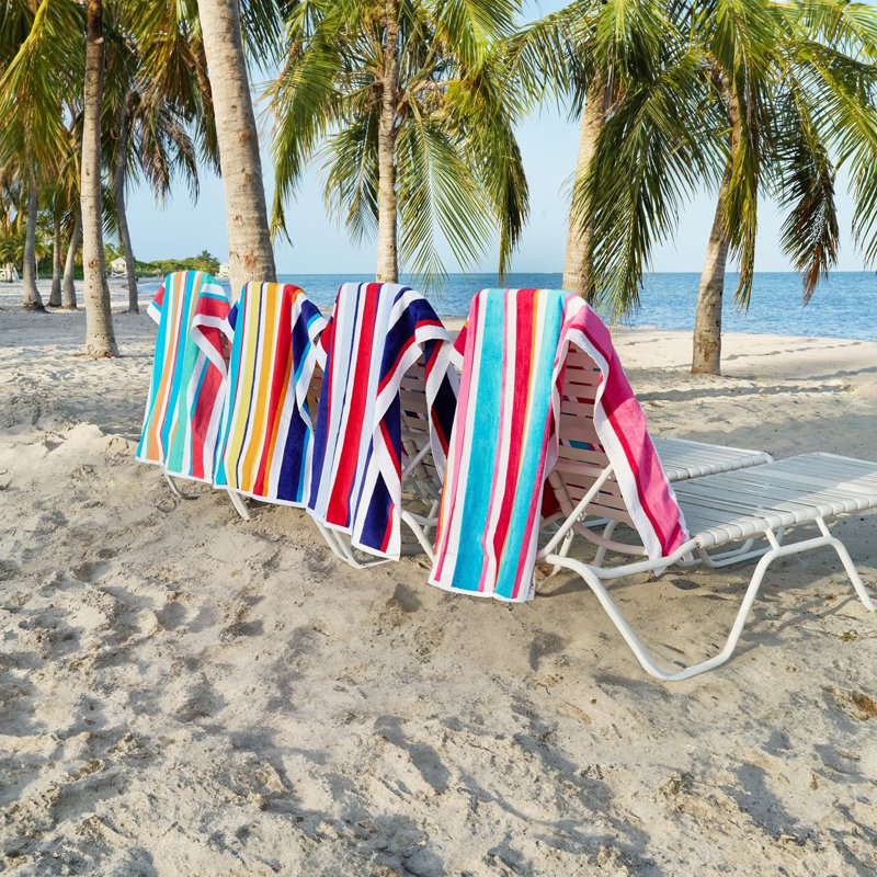 Breean Oversized Velour Beach Towels | 100% Cotton 32"x62" Case Pack
