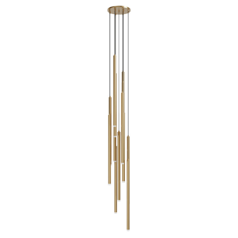 Statesboro 13 - Light LED Pendant, Antique Brass