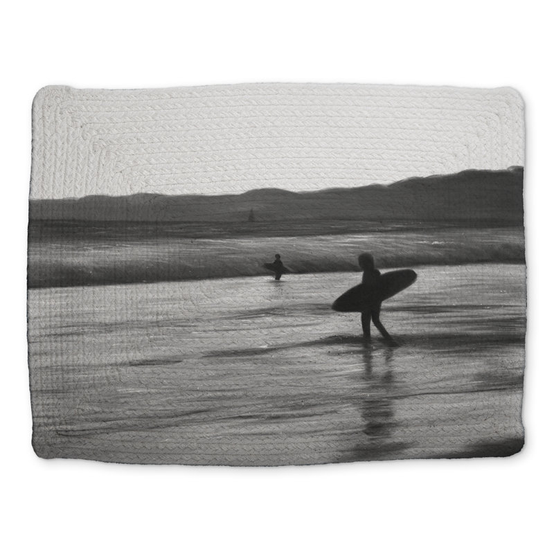 Surfers Braided Polyester Placemat - White | Home Decor USA