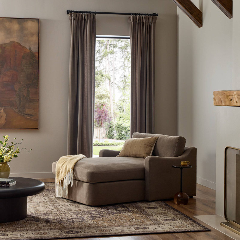 Aurelia Chaise Lounge-Broadway Canvas, Broadway Coffee