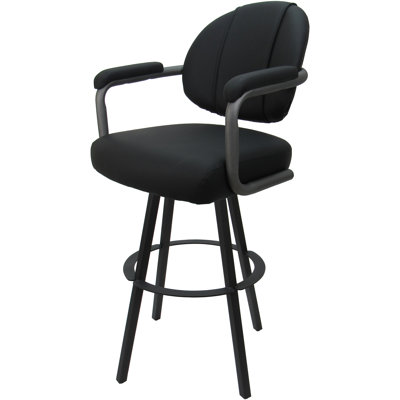 Tabouret de comptoir pivotant en métal Lavenia - base Warren