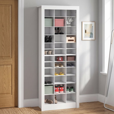 12-Tier Shoe Storage Cabinet, Free Standing Closet Organizers and Storage with Open Cubbie, Space Saving Shoe Rack for Entryway, Bedroom