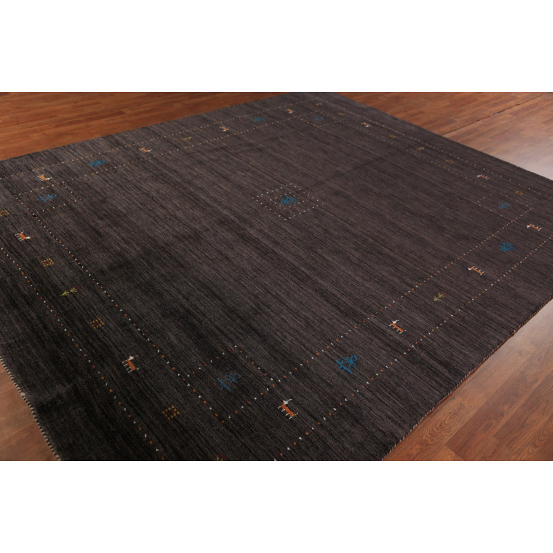 Tapis oriental brun foncé Gabbeh 8