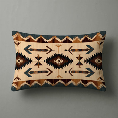 Horizon Layers Southwestern Patterns Indoor and Outdoor Pillow
