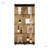 Tawny  Glass Display Cabinet 4 Shelves With Door-1593016167