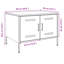 Coffee Table 68x50x50,5 cm Steel-1323978355