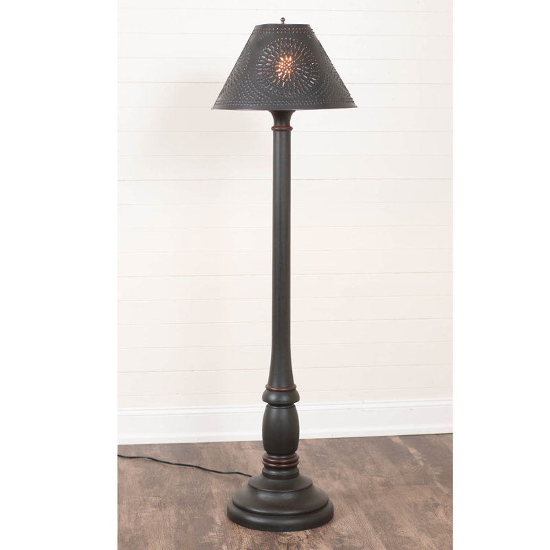 Randalle 59'' Traditional Floor Lamp, Rustic Black