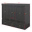 Lit escamotable double avec port USB et grand tiroir-1321156223