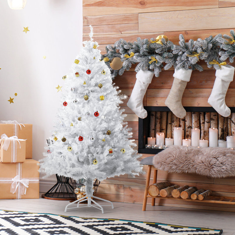 Arbre de Noël artificiel blanc, 5'