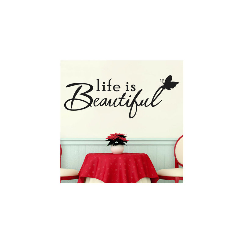 Wall Decal, Black, Medium