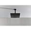 16 Inch Square Rain Shower Head Matte Black 304 Stainless Steel Showerhead