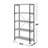 4-Shelf Bookcase With Metal Frame In Grey Driftwood And Black-721206884