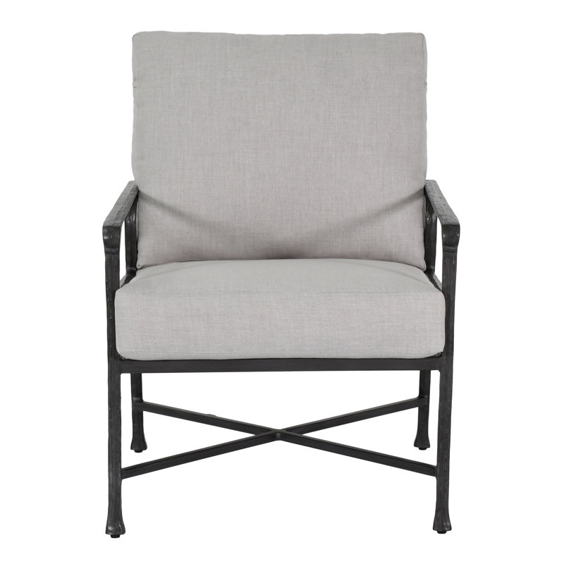 Chaise de patio avec coussins Sunbrella Marquis