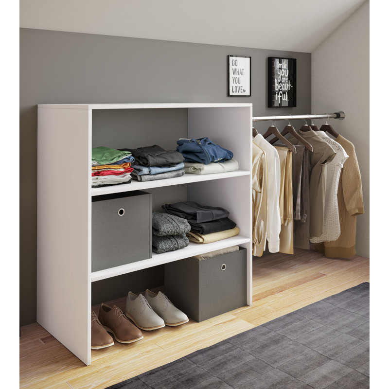 Aliyas 90cm Closet System, White