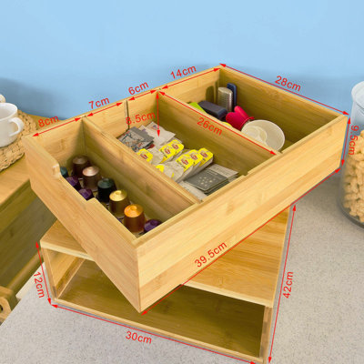 Ebern Designs Bamboo Coffee Pod Storage