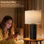 Lampe de table 23 po en céramique décorative moderne avec finition texturée et abat-jour en lin pour chambre à coucher, salon ou table de chevet-537236327