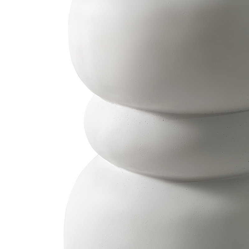 Table d'appoint Aneiro, Blanc