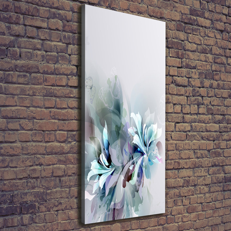 Abstract Flowers - Wrapped Canvas Print