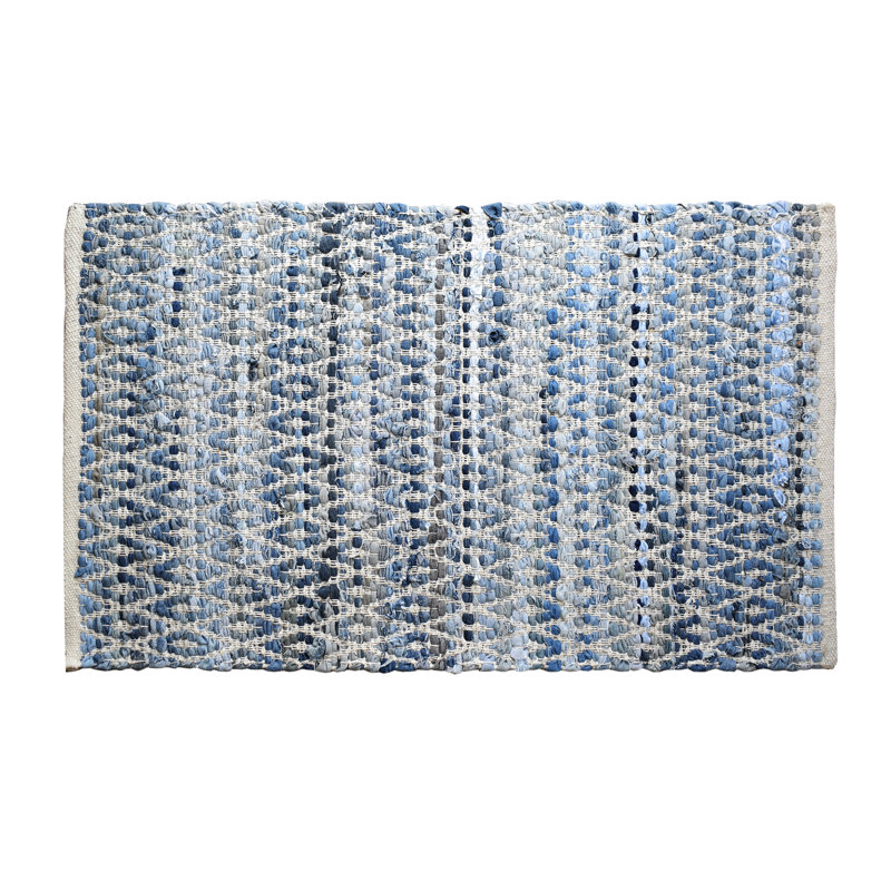 Anoceto Cotton Geometric Indoor Rug, Rectangle 5' x 7'6