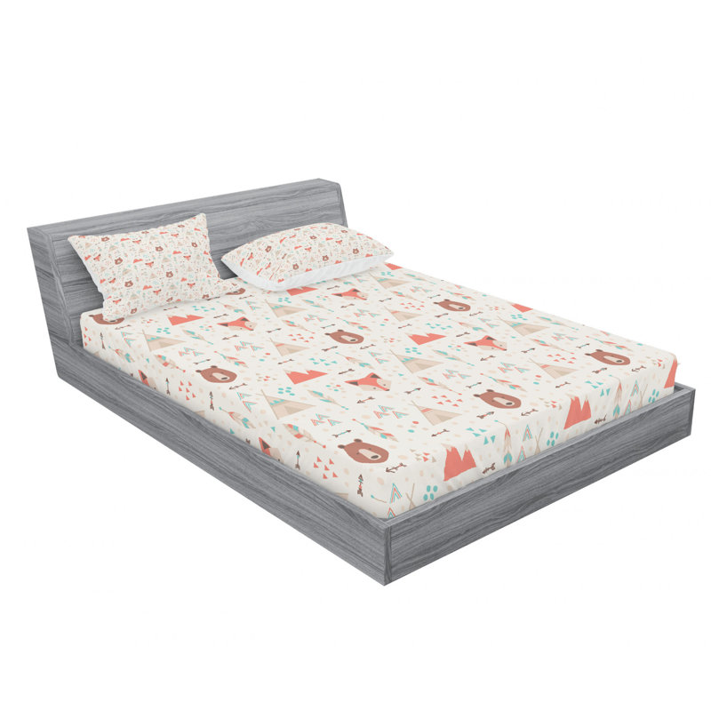 Microfiber Sheet Set, Queen Sheet Set with Fitted Sheet