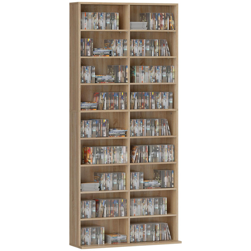 175cm H Media Shelves, Beige