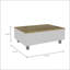Table basse rectangulaire à plateau relevable