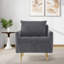 Chaise d'appoint rembourrée avec rangement et poche-598868102