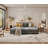 Convertible Sleeper Sofa, Corduroy Fabric Combination Chair, Fluffy Modern Design, Oversized Double Lounge Chair for Living Room-1482358833