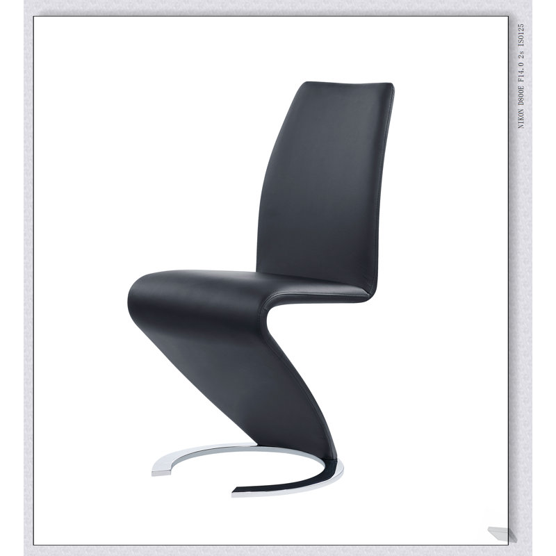 Chaises de salle à manger noires Marcus Horseshoe (ensemble de 2) - Design moderne, confort ergonomique et fabrication durable pour un repas élégant