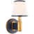 Natural Brass/Navy Leather selected