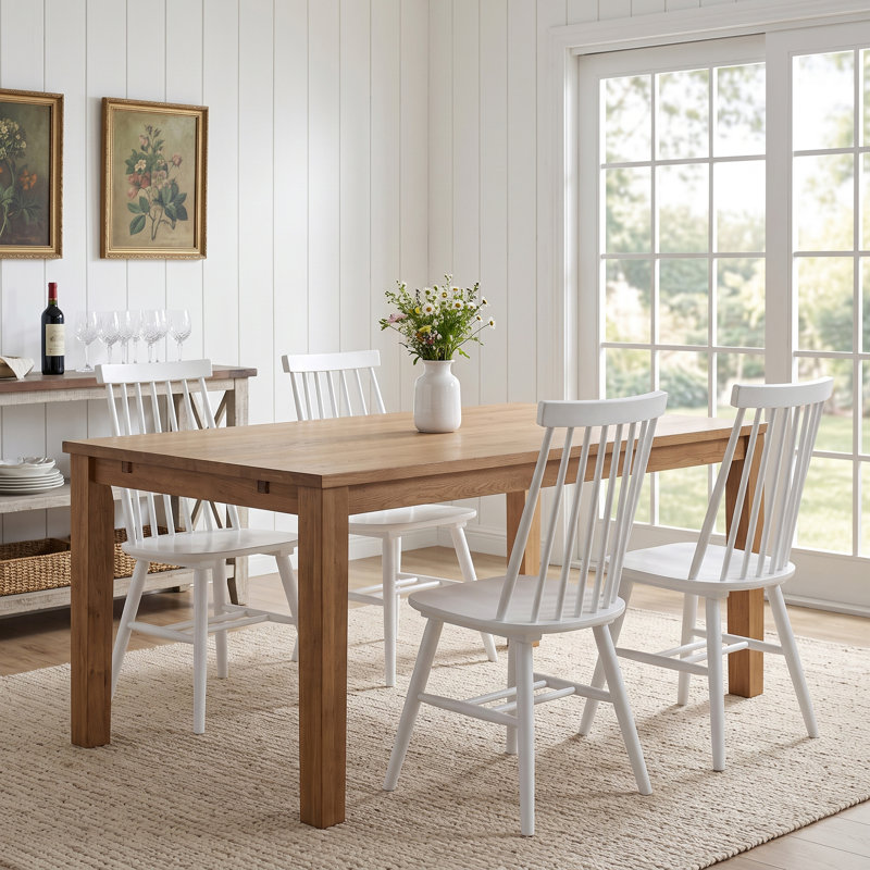 Chaises de salle à manger Alvie, Blanc