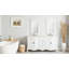 Meuble-lavabo traditionnel de Beckham de 183 cm (72 pouces) de la collection Benton, blanc antique, double vasque, plateau en marbre blanc, entièrement assemblé