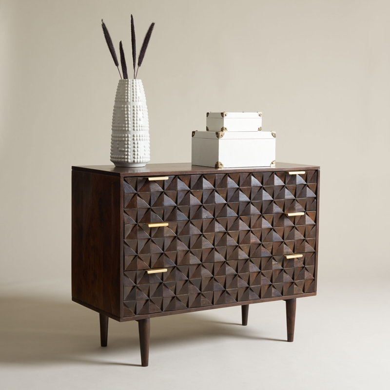 Zinnia 3 - Drawer Solid Wood Dresser