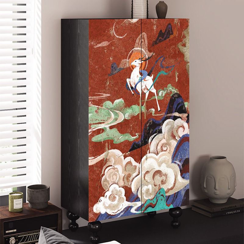 Household simple durable vintage wardrobe