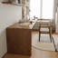 Bureau rectangulaire en bois massif brun clair-719353689-719353692