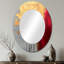 Miroir mural rose et doré-1612957074
