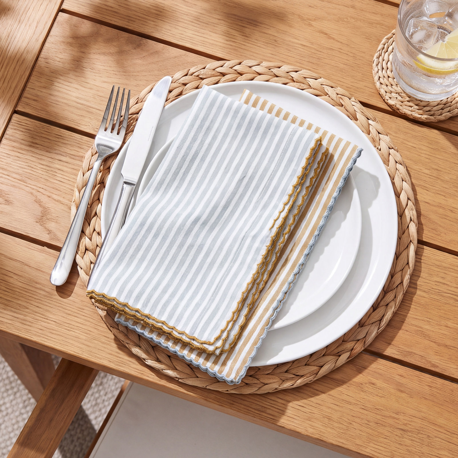 Scalloped Cotton Napkin