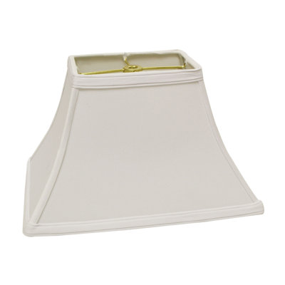 Rectangle Bell Hardback No Slub Fabric Lampshade w/ Washer Fitter for Table Lamps