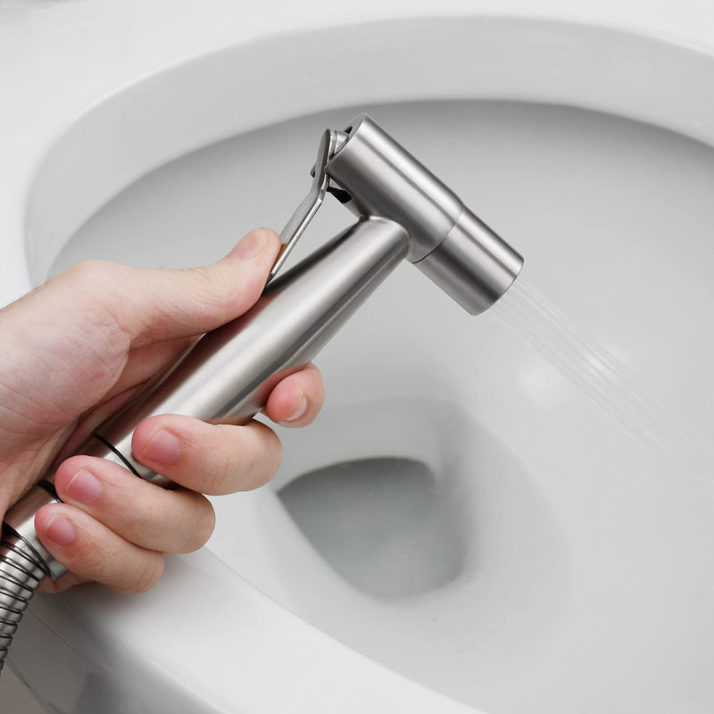Douchette pour bidet en acier inoxydable, Nickel brossé