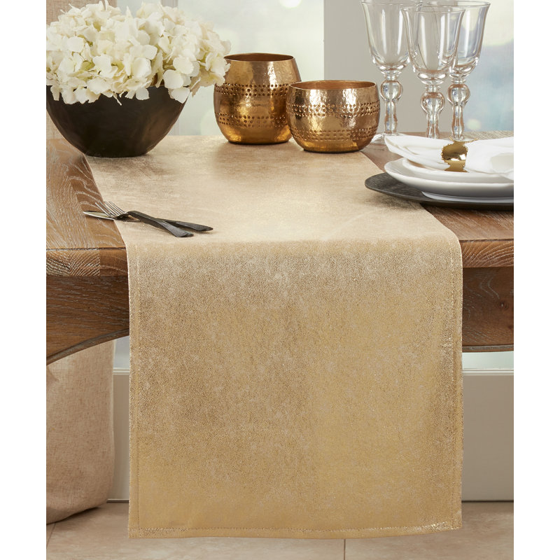Chemin de table Alejandre Shimmering, 108 po x 15 po, Or
