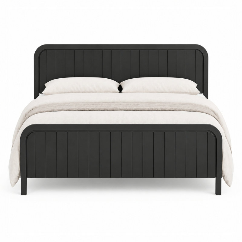 Cadre avec tête de lit grand Giunta, Black