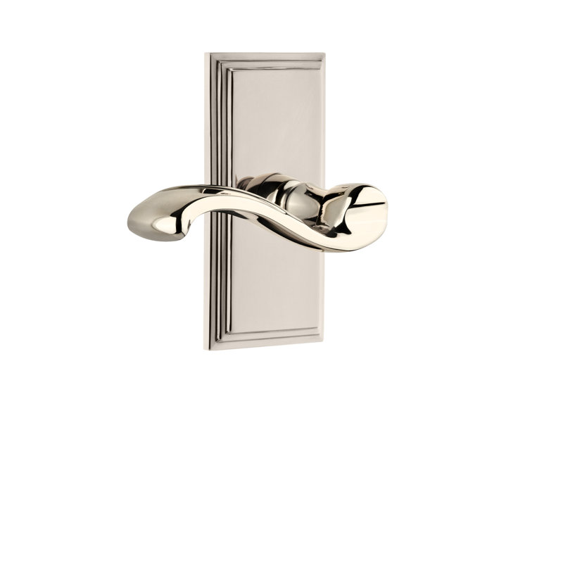 Plaque Grandeur Carré Passage avec levier Portofino, 2-3/4", Nickel poli, Gaucher