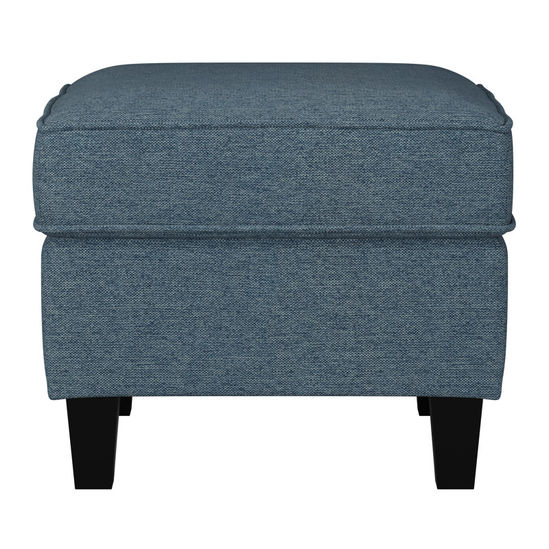 Aryash Upholstered Ottoman, Blue